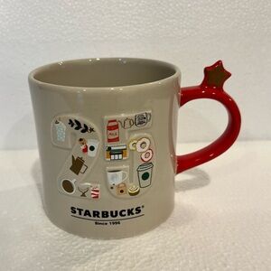 NWT Starbucks Japan 25th Anniversary Star Coffee Tea Ceramic Mug Cup